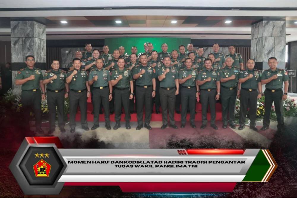 Momen Haru! Dankodiklatad Hadiri Tradisi Pengantar Tugas Wakil Panglima TNI