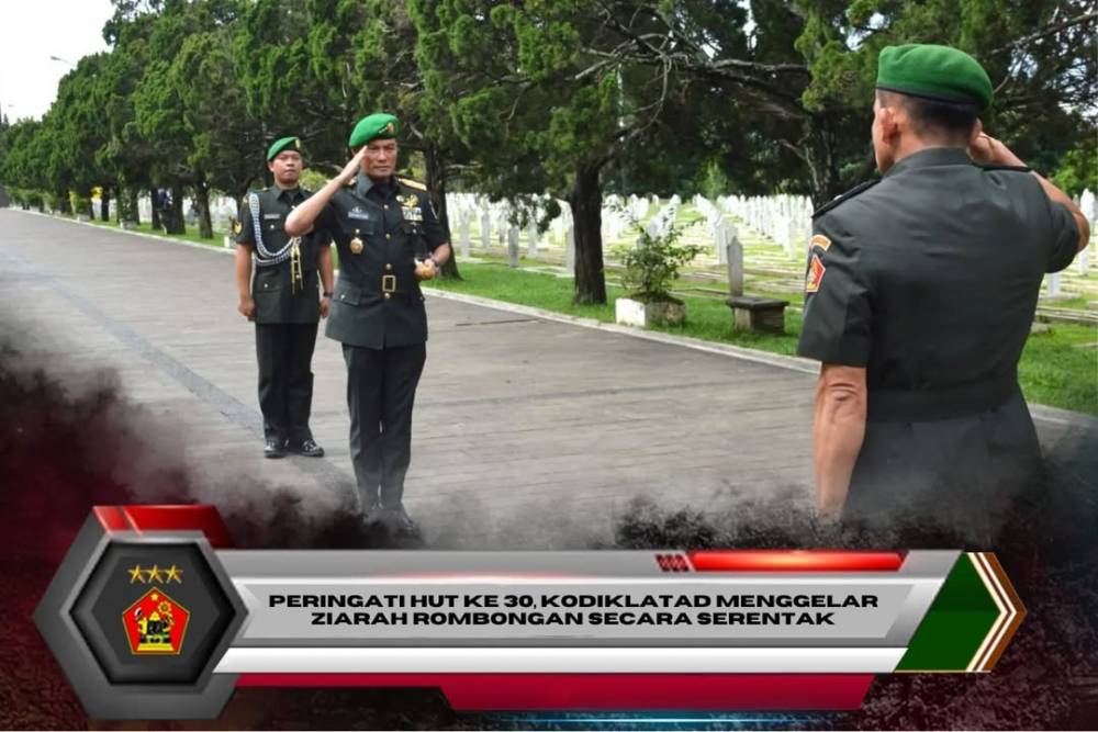 PERINGATI HUT KE 30, KODIKLATAD MENGGELAR ZIARAH ROMBONGAN SECARA SERENTAK