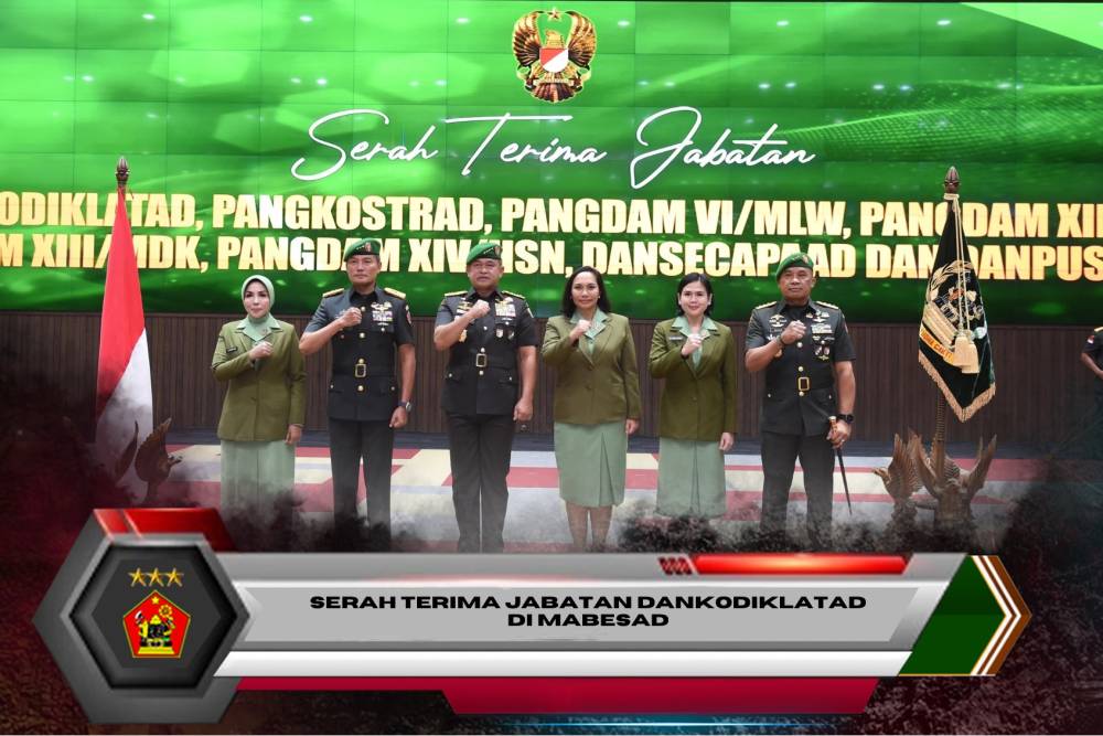 SERAH TERIMA JABATAN DANKODIKLATAD DI MABESAD