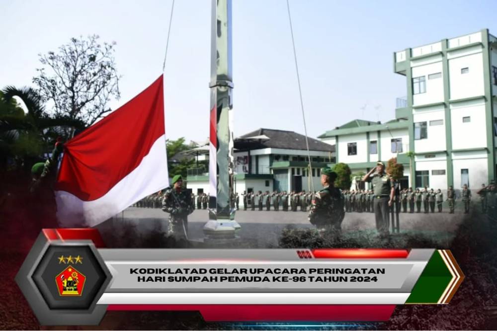 KODIKLATAD GELAR UPACARA PERINGATAN HARI SUMPAH PEMUDA  KE-96 TAHUN 2024