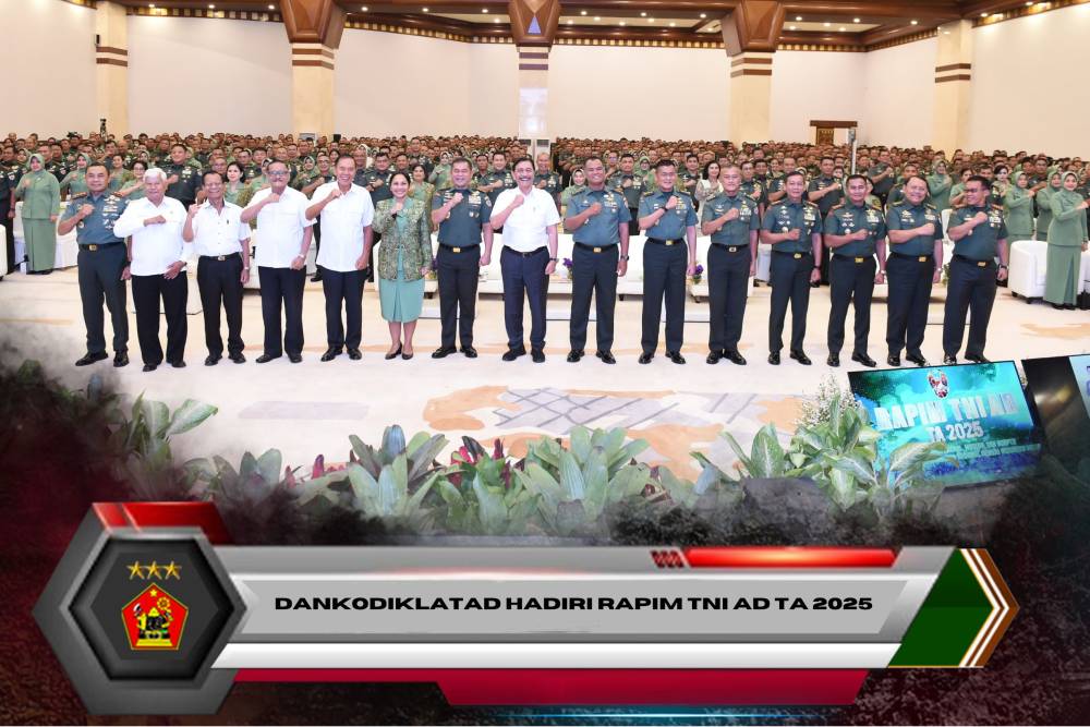 DANKODIKLATAD HADIRI RAPIM TNI AD TA 2025