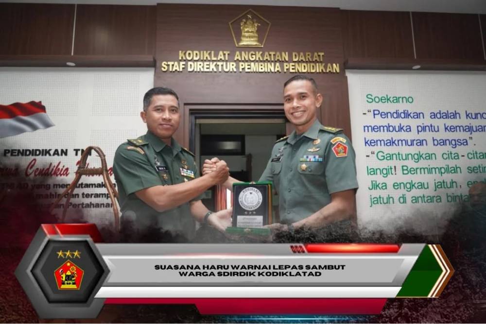 Suasana Haru Warnai Lepas Sambut Warga Sdirdik Kodiklatad