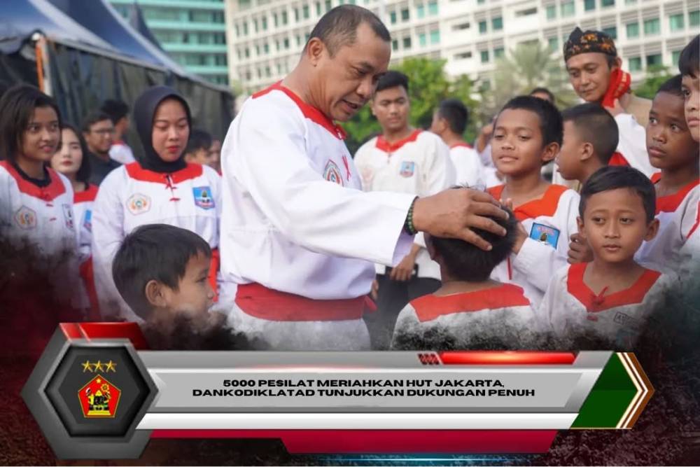 5000 PESILAT MERIAHKAN HUT JAKARTA, DANKODIKLATAD TUNJUKKAN DUKUNGAN PENUH