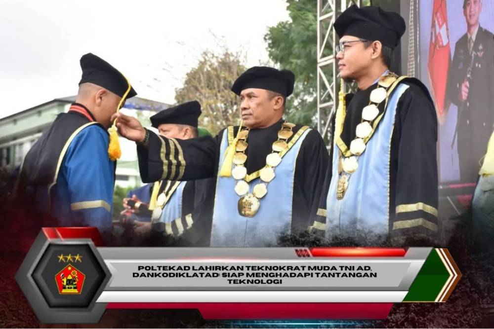 Poltekad Lahirkan Teknokrat Muda TNI AD, Dankodiklatad: Siap menghadapi tantangan Teknologi