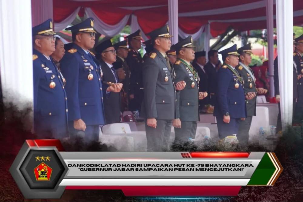DANKODIKLATAD HADIRI UPACARA HUT KE -79 BHAYANGKARA, “GUBERNUR JABAR SAMPAIKAN PESAN MENGEJUTKAN!”