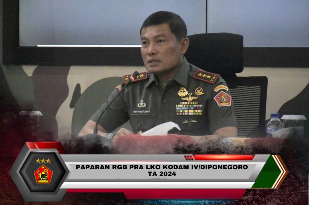PAPARAN RGB PRA LKO KODAM IV/DIPONEGORO TA 2024