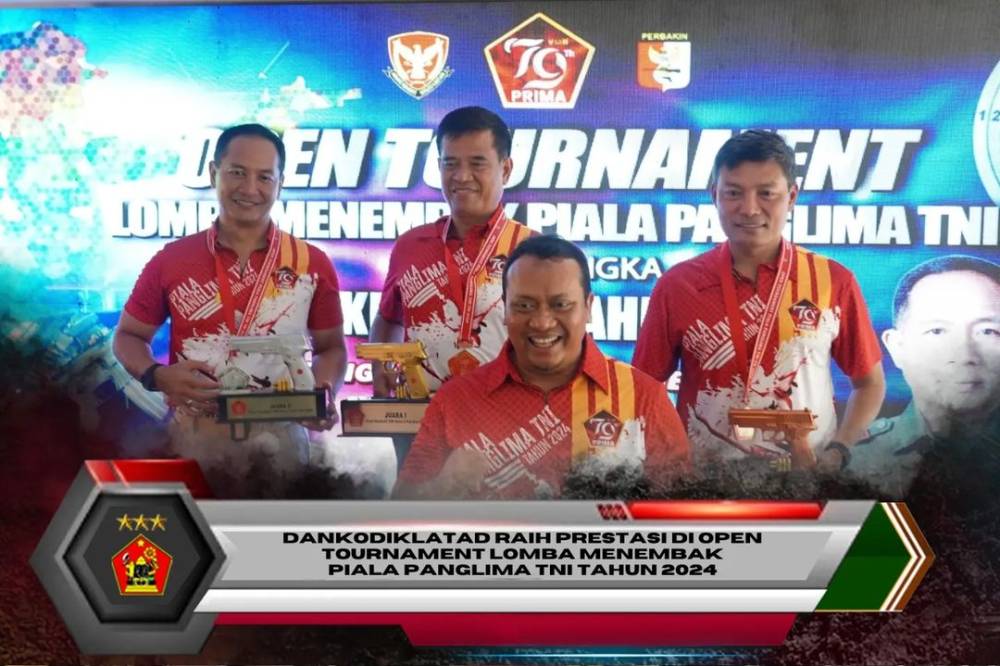 DANKODIKLATAD RAIH PRESTASI DI OPEN TOURNAMENT LOMBA MENEMBAK PIALA PANGLIMA TNI TAHUN 2024