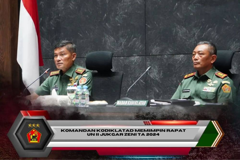 KOMANDAN KODIKLATAD MEMIMPIN RAPAT UN II JUKGAR ZENI TA 2024