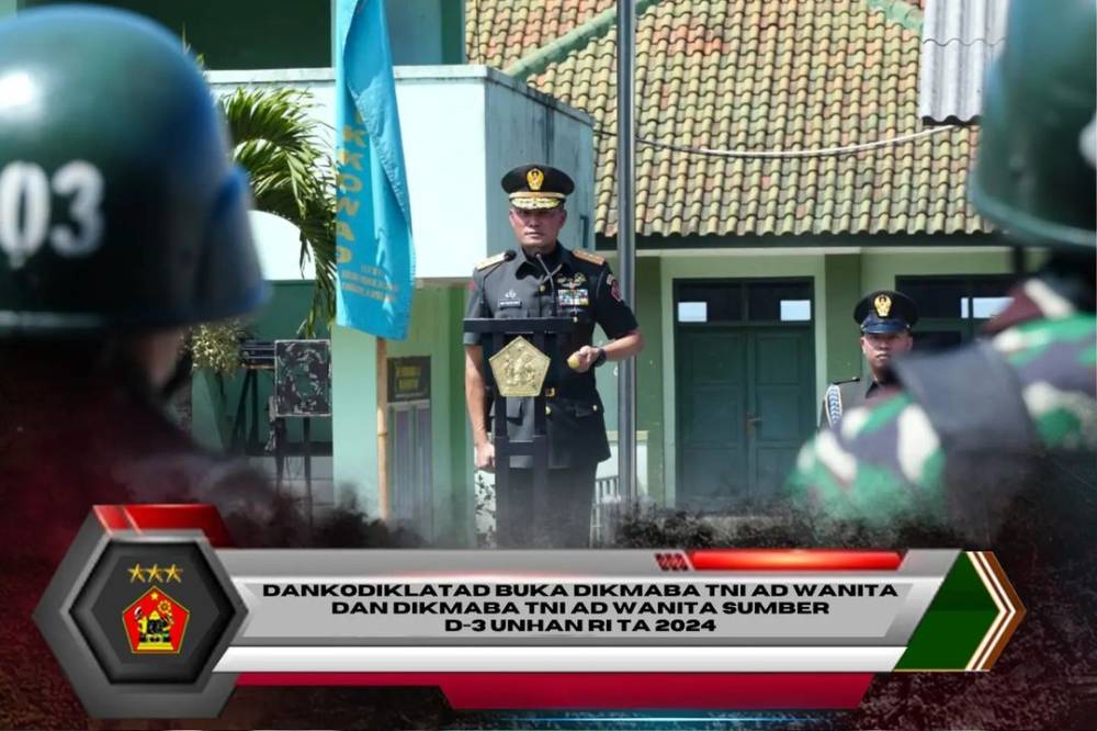 DANKODIKLATAD BUKA DIKMABA TNI AD WANITA DAN DIKMABA TNI AD WANITA SUMBER D-3 UNHAN RI TA 2024