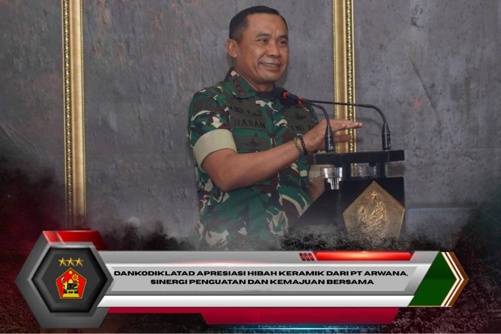 Dankodiklatad Apresiasi Hibah Keramik dari PT Arwana, Sinergi Penguatan dan Kemajuan Bersama
