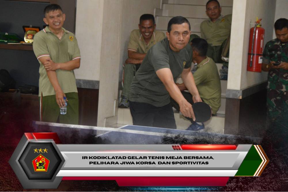 Ir Kodiklatad Gelar Tenis Meja Bersama, Pelihara Jiwa Korsa Dan Sportivitas