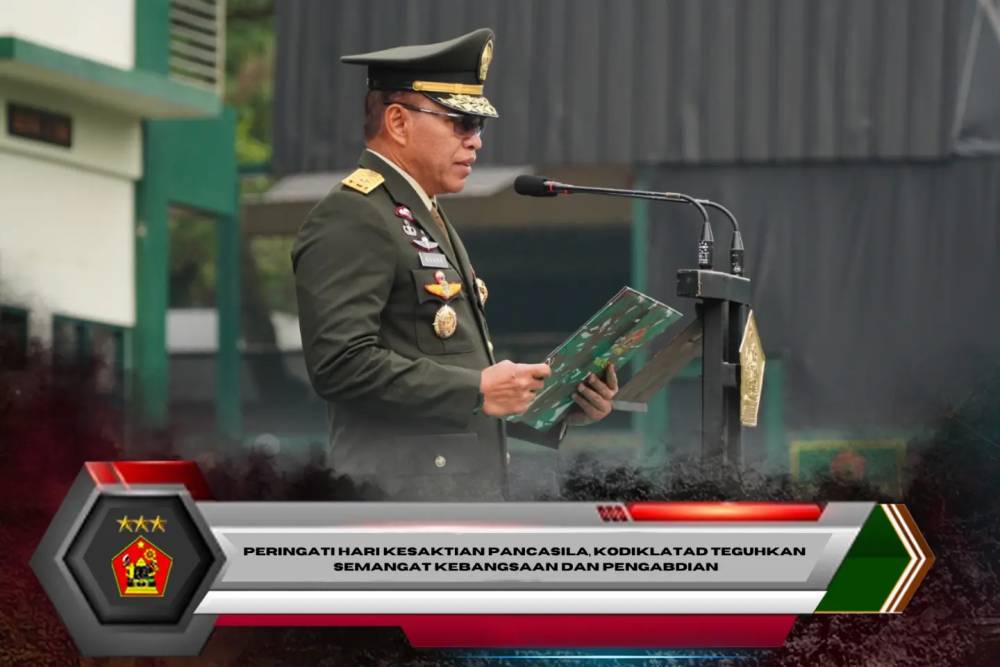 Peringati Hari Kesaktian Pancasila, Kodiklatad Teguhkan Semangat Kebangsaan dan Pengabdian