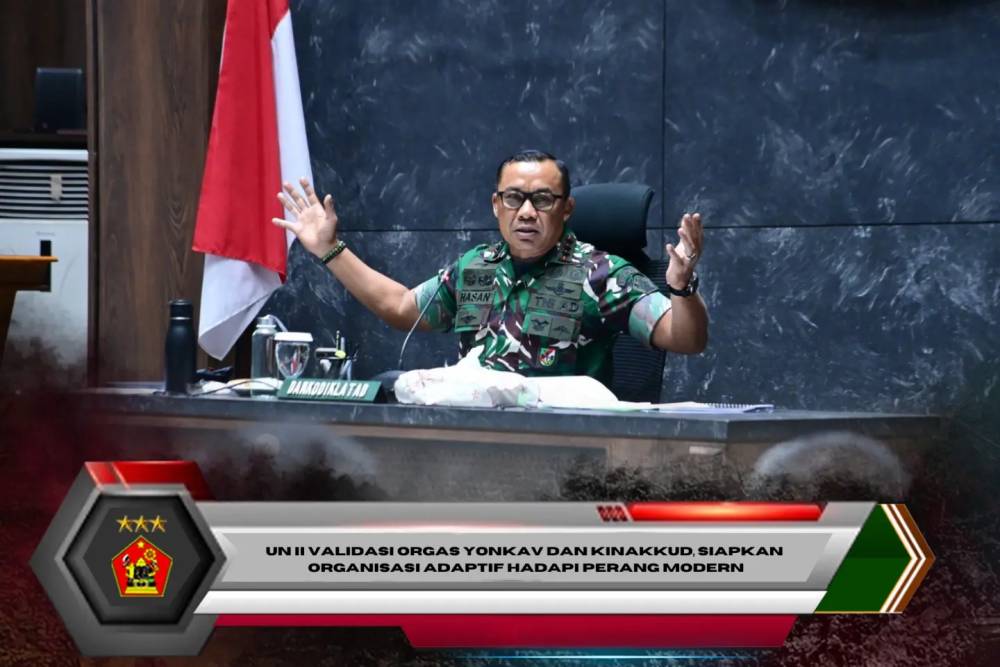 UN II Validasi Orgas Yonkav dan Kinakkud, Siapkan Organisasi Adaptif Hadapi Perang Modern