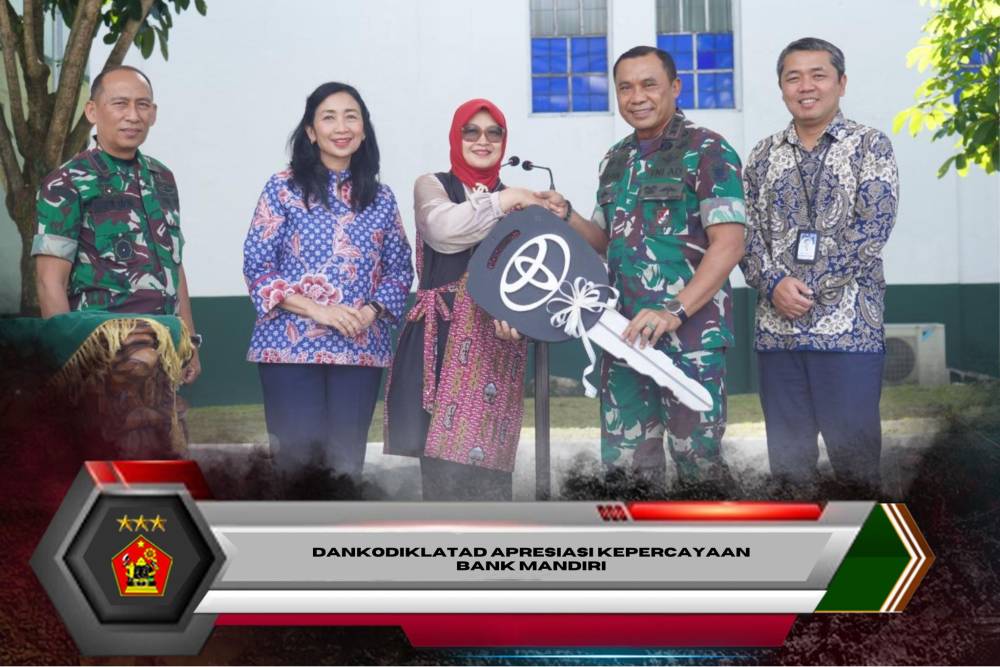 Dankodiklatad Apresiasi Kepercayaan Bank Mandiri