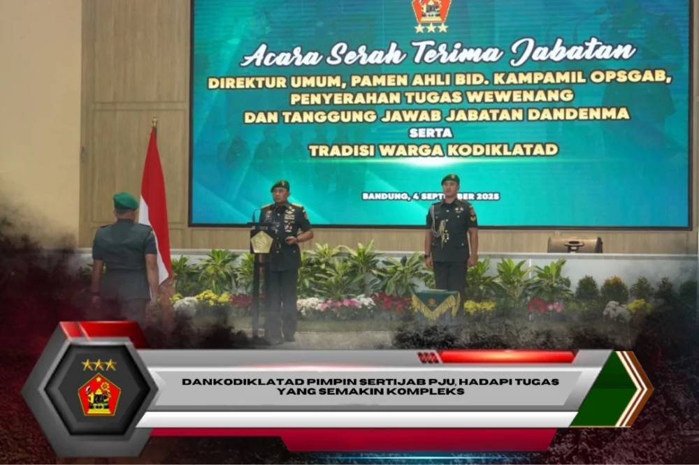Dankodiklatad Pimpin Sertijab PJU, Hadapi Tugas Yang Semakin Kompleks