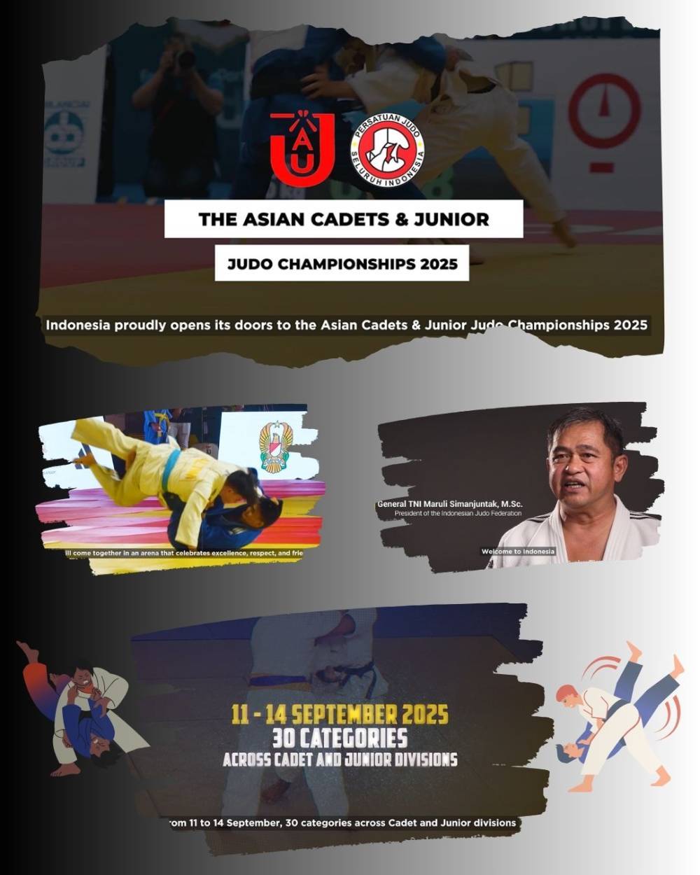 INDONESIA TUAN RUMAH THE ASIAN CADETS AND JUNIOR JUDO CHAMPIONSHIPS 2025