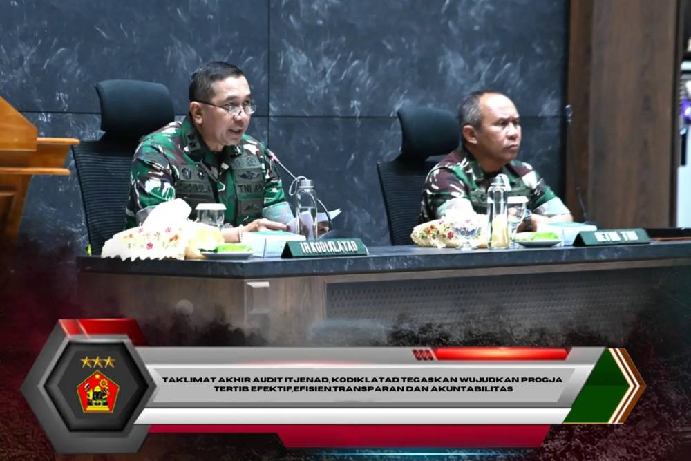 Taklimat Akhir Audit Itjenad, Kodiklatad Tegaskan Wujudkan Progja Tertib Efektif,Efisien,Transparan dan Akuntabilitas