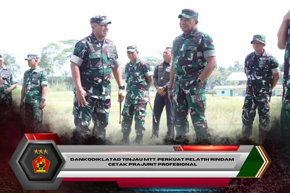 Dankodiklatad Tinjau MTT, Perkuat Pelatih Rindam Cetak Prajurit Profesional