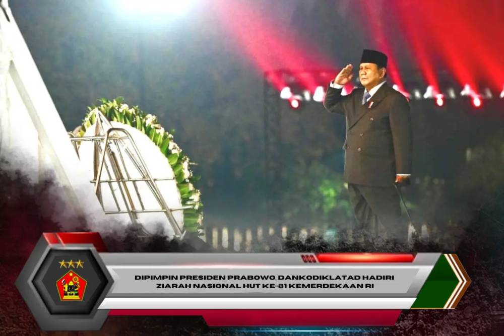 Dipimpin Presiden Prabowo, Dankodiklatad Hadiri Ziarah Nasional HUT ke-81 Kemerdekaan RI