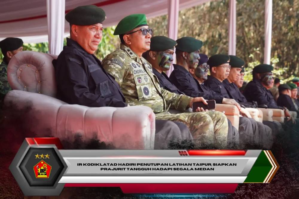 Ir Kodiklatad Hadiri Penutupan Latihan Taipur, Siapkan Prajurit Tangguh Hadapi Segala Medan