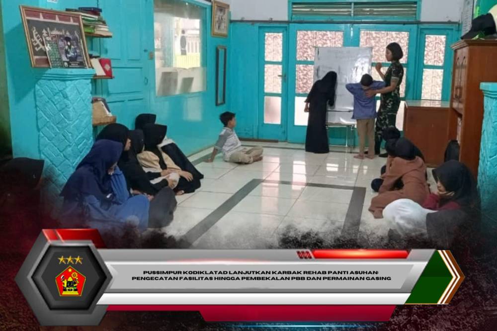Pussimpur Kodiklatad Lanjutkan Karbak Rehab Panti Asuhan: Pengecatan Fasilitas Hingga Pembekalan PBB dan Permainan Gasing