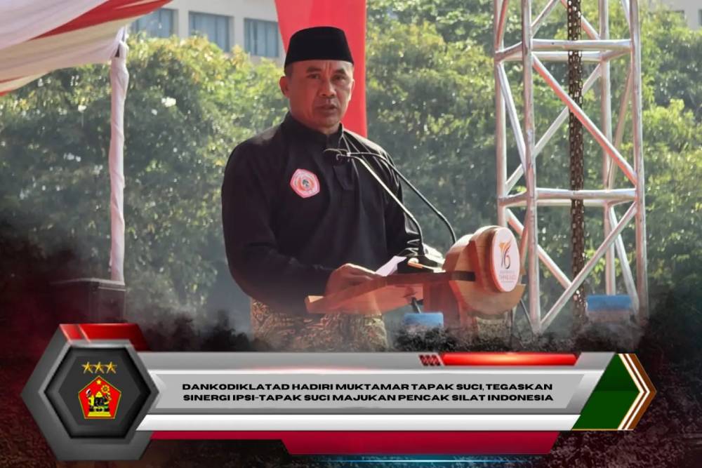 Dankodiklatad Hadiri Muktamar Tapak Suci, Tegaskan Sinergi IPSI-Tapak Suci Majukan Pencak Silat Indonesia