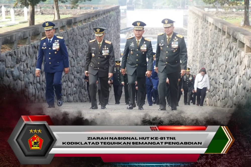 Ziarah Nasional HUT ke-81 TNI, Kodiklatad Teguhkan Semangat Pengabdian