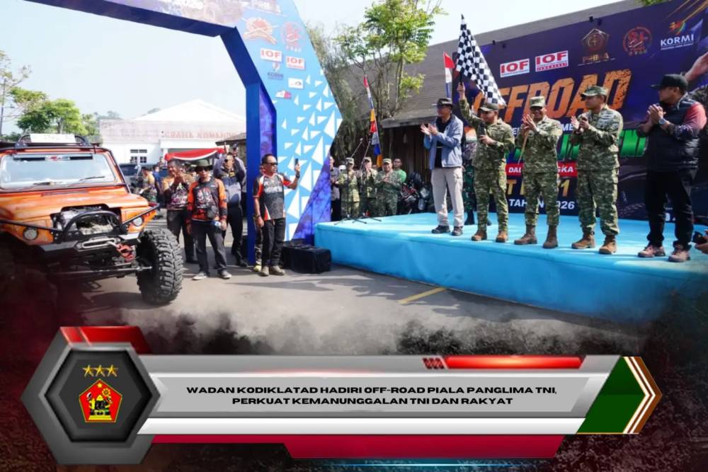 Wadan Kodiklatad Hadiri Off-Road Piala Panglima TNI, Perkuat Kemanunggalan TNI dan Rakyat
