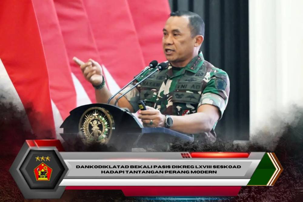 Dankodiklatad Bekali Pasis Dikreg LXVIII Seskoad Hadapi Tantangan Perang Modern