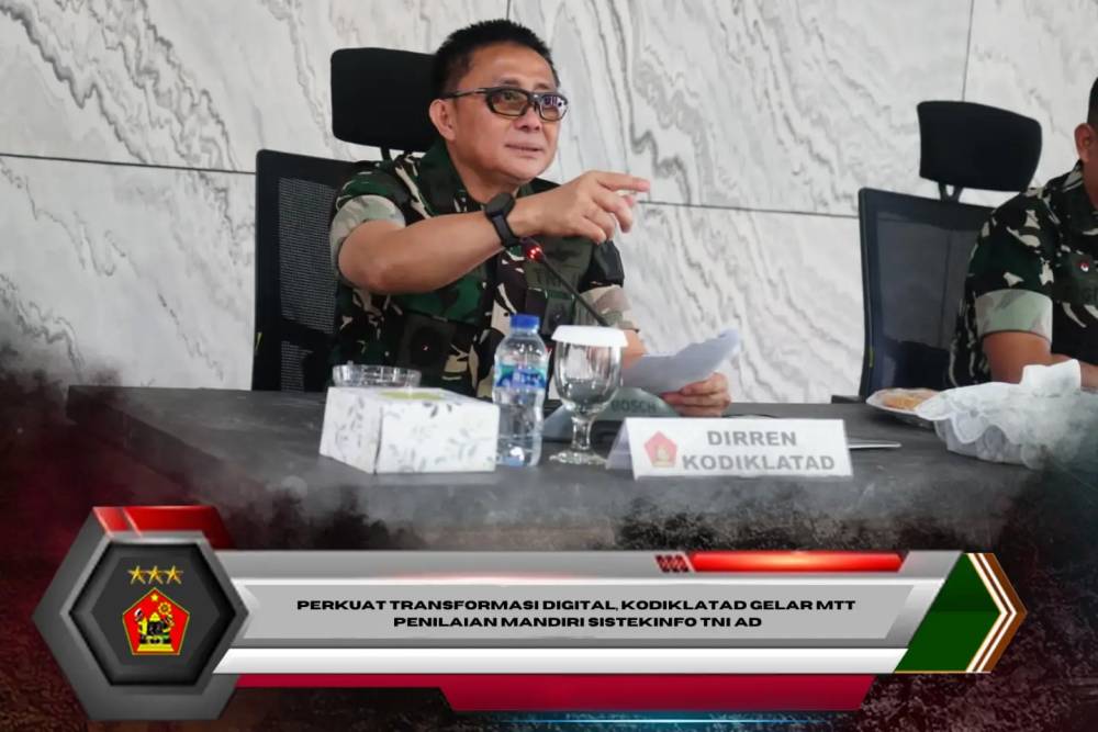 Perkuat Transformasi Digital, Kodiklatad Gelar MTT Penilaian Mandiri Sistekinfo TNI AD