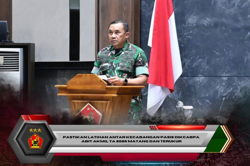 Pastikan Latihan Antar Kecabangan Pasis Dikcabpa Abit Akmil TA 2026 Matang dan Terukur