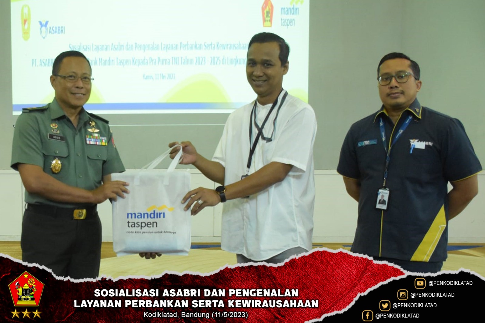 Sosialisasi ASABRI dan Pengenalan Layanan Perbankan serta Kewirausahaan