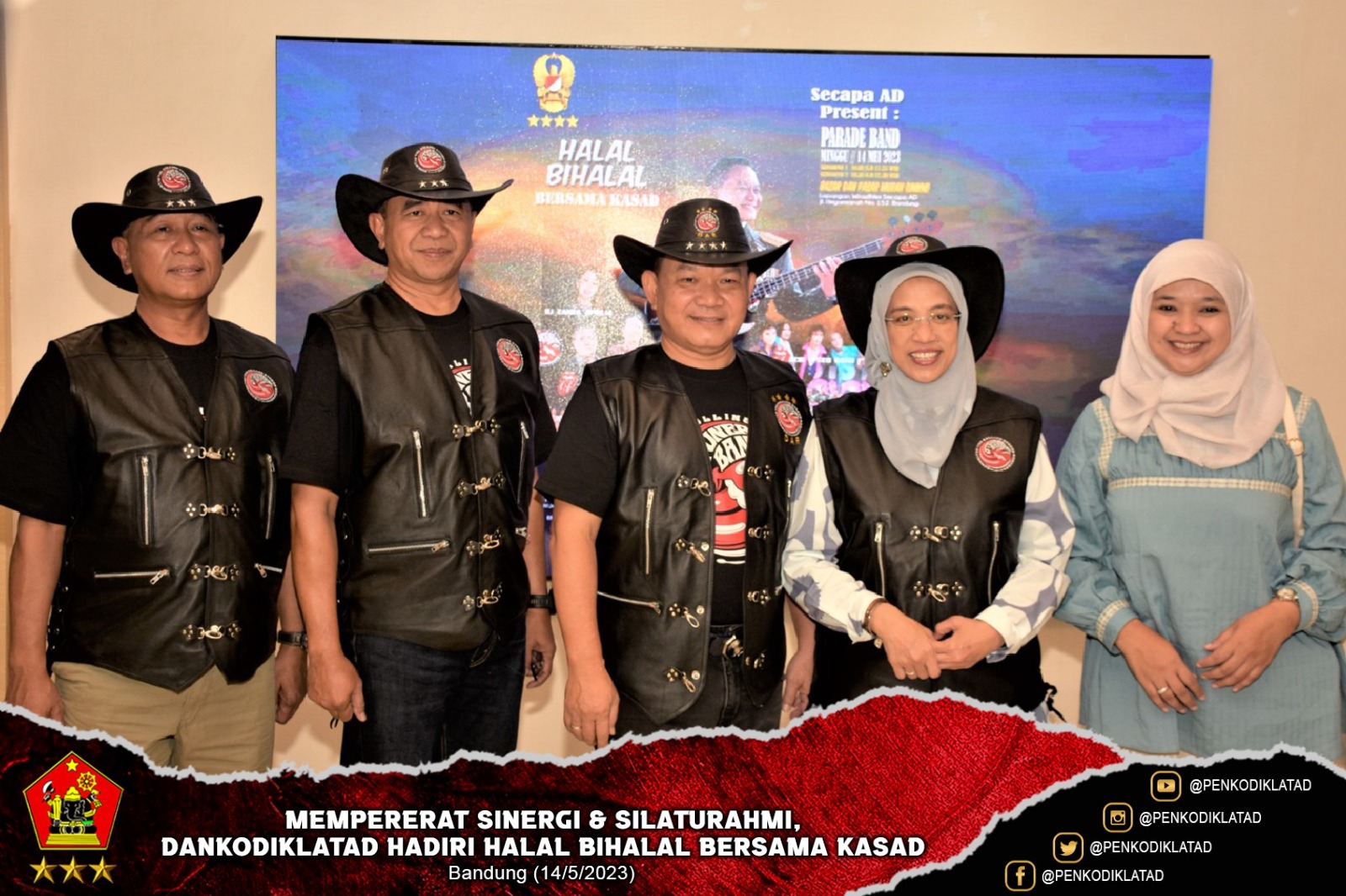 Mempererat Sinergi dan Silaturahmi Dankodiklatad Hadiri Halal Bihalal Bersama Kasad