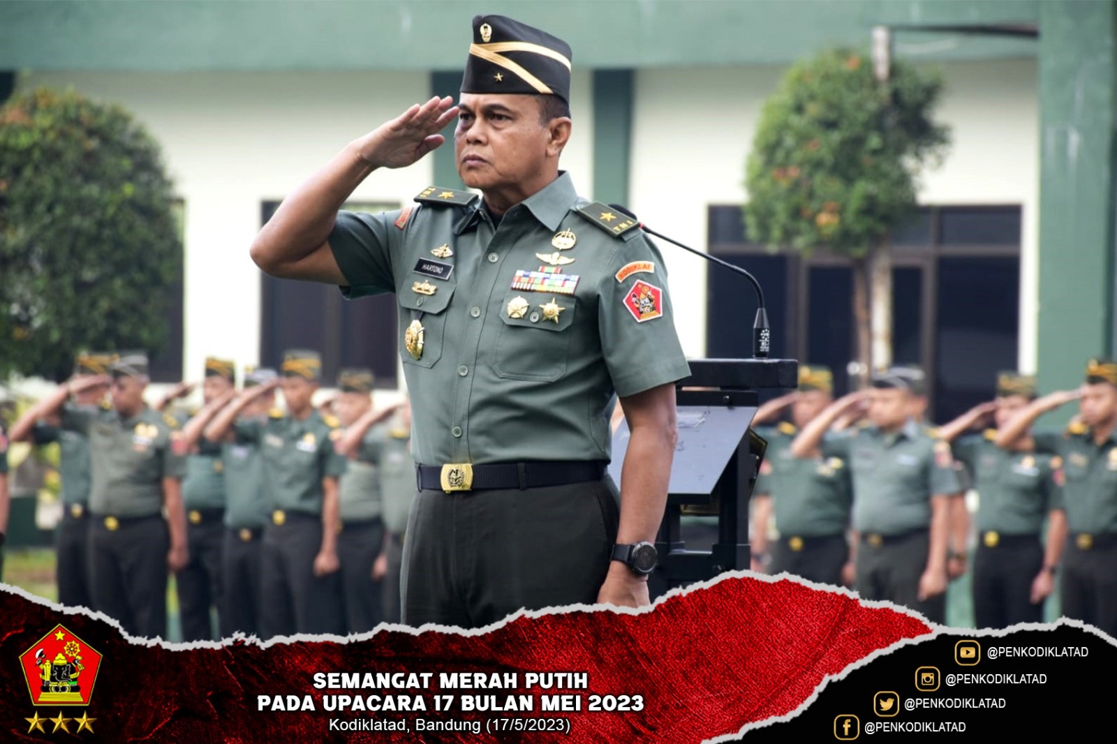 Semangat Merah Putih Pada Upacara 17 Bulan Mei 2023