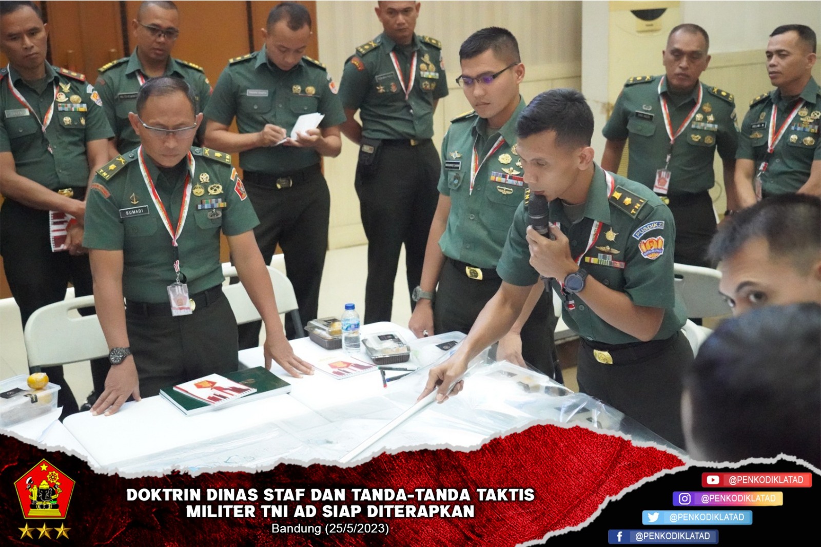 Doktrin Dinas Staf dan Tanda Tanda Taktis Militer TNI AD Siap Diterapkan