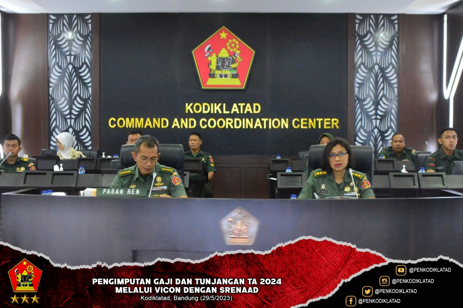 Penginputan Gaji dan Tunjangan TA 2024 Melalui Vicon Dengan Srenaad
