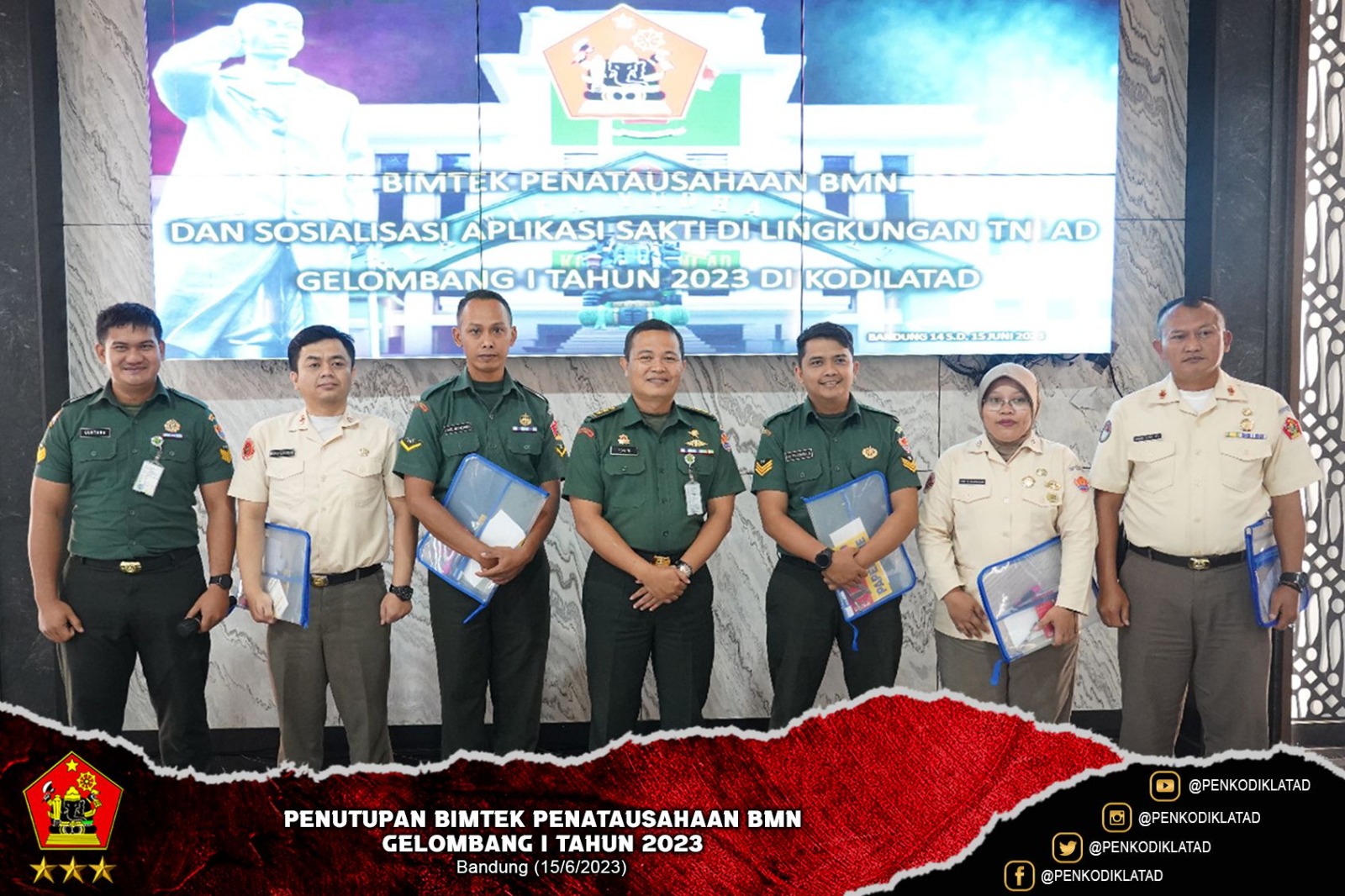 Penutupan Bimtek Penataan BMN Gelombang I Tahun 2023
