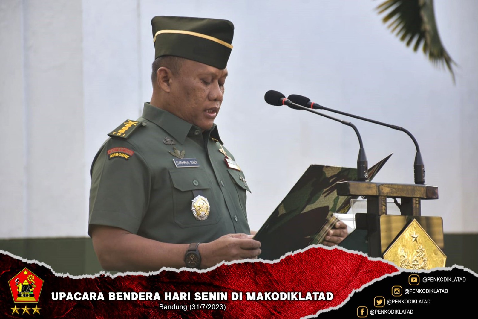 Upacara Bendera Hari Senin di Makodiklatad