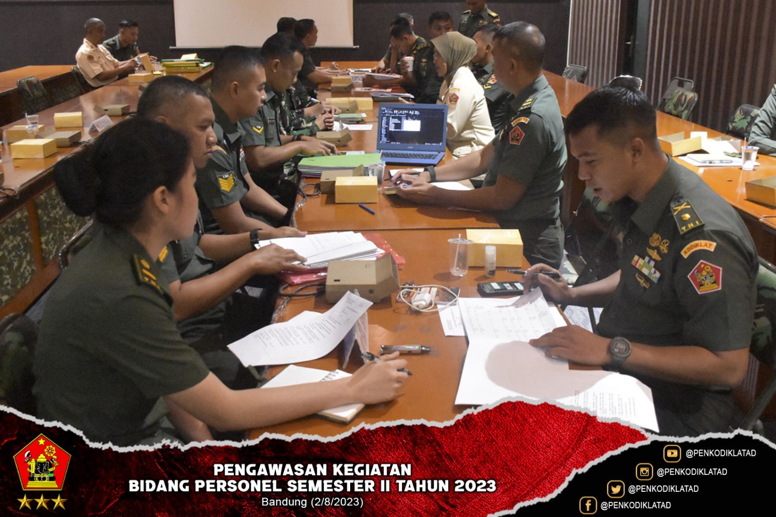 Pengawasan Kegiatan Bidang Personel Semester II Tahun 2023