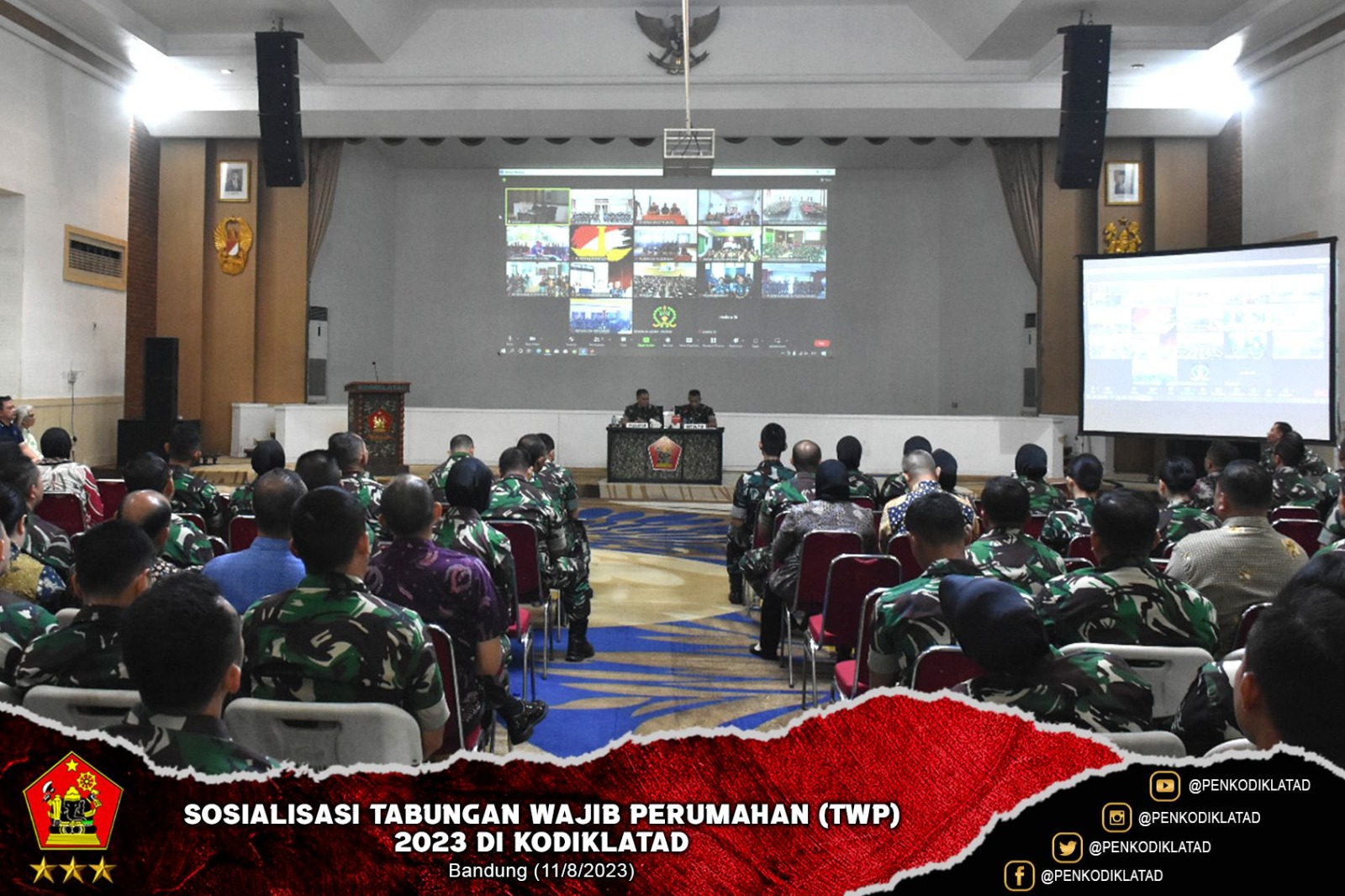 Sosialiasi Tabungan Wajib Perumahan TWP 2023 di Kodiklatad