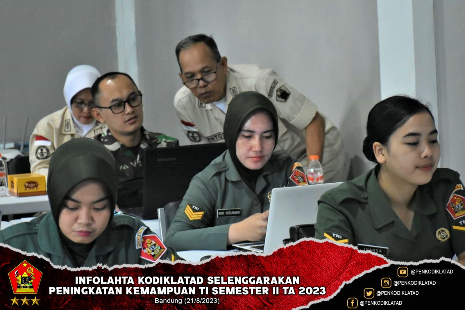Infolahta Kodiklatad Selenggarakan Peningkatan Kemampuan TI Semester II TA 2023