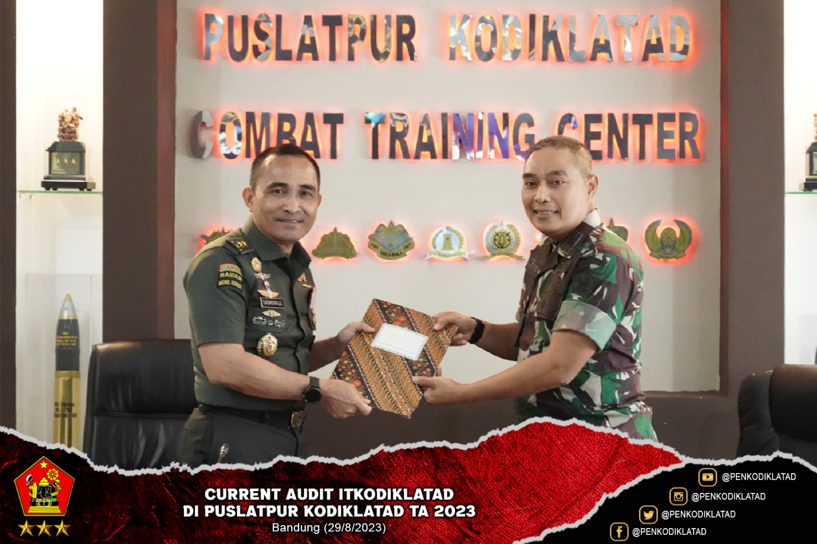 Current Audit Itkodiklatad di Puslatpur Kodiklatad TA 2023