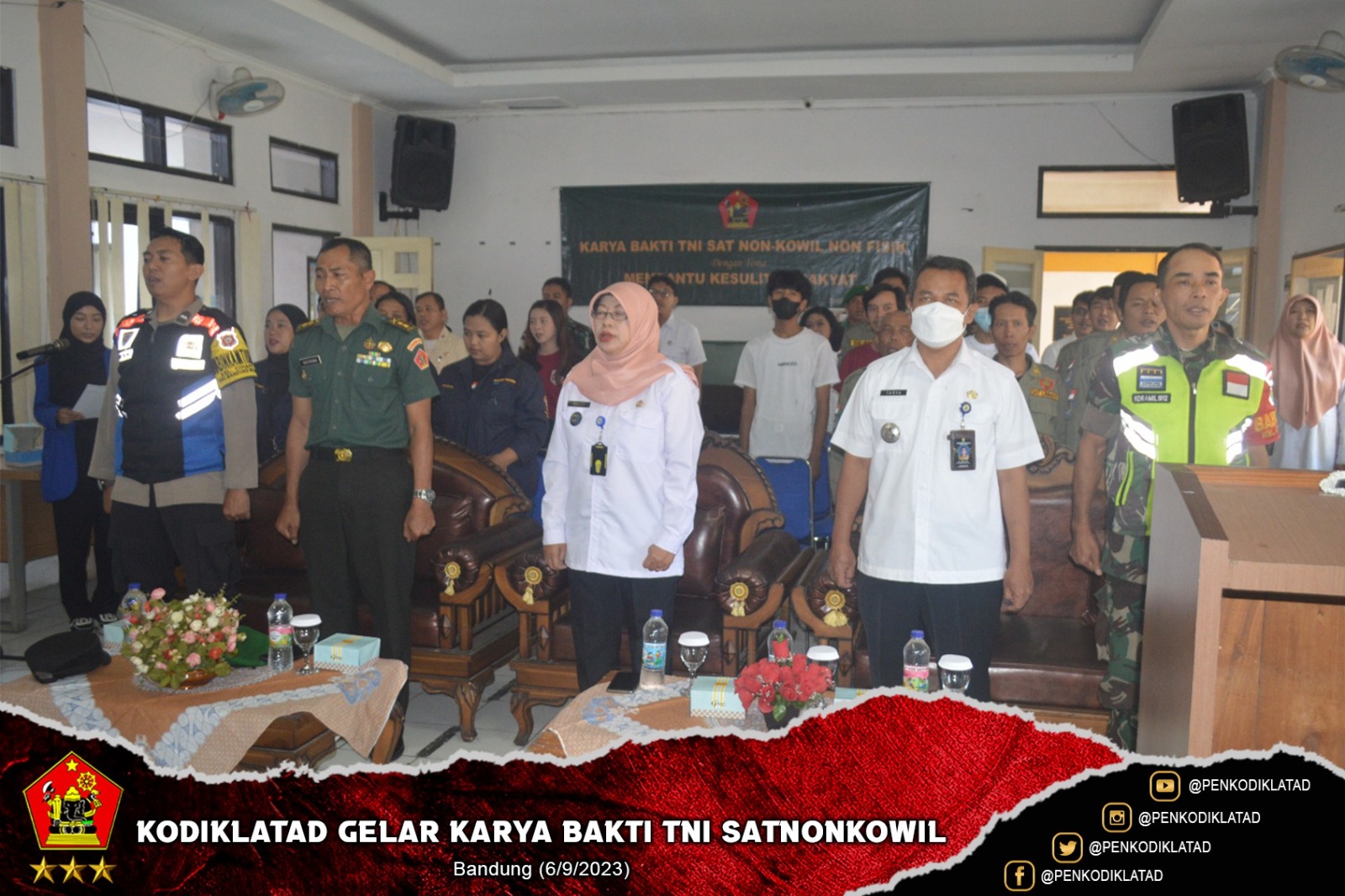 Kodiklatad Gelar Karya Bakti TNI Satnonkowil 2023