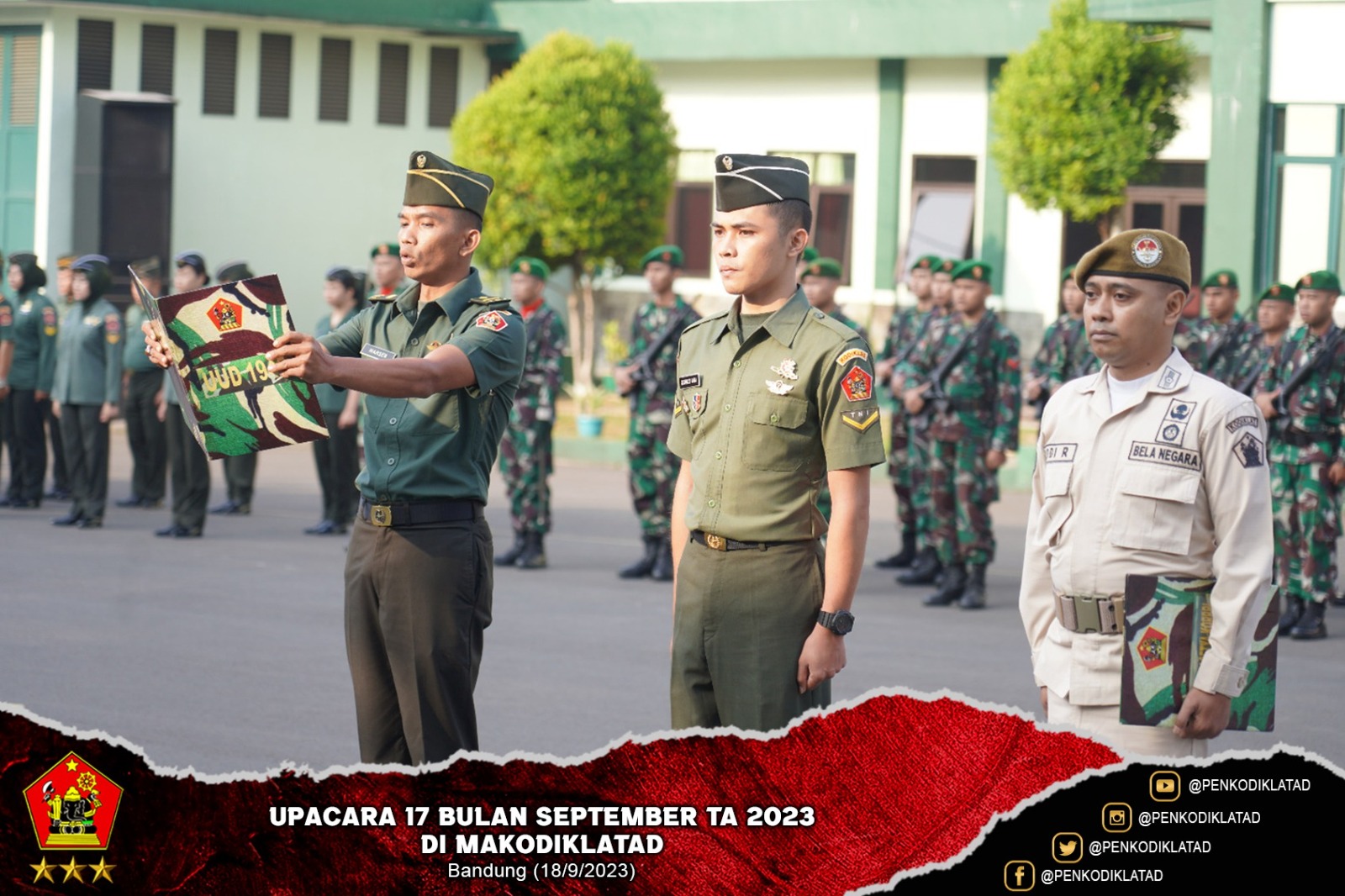 Upacara 17 Bulan September TA 2023 di Makodiklatad