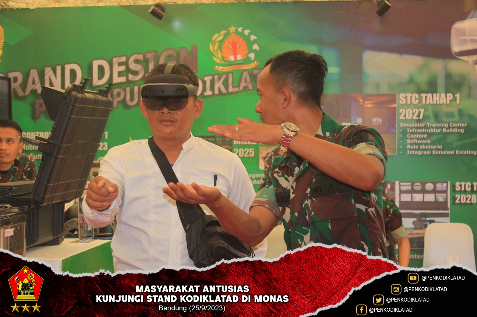 Masyarakat Antusias Kunjungi Stand Kodiklatad di Monas