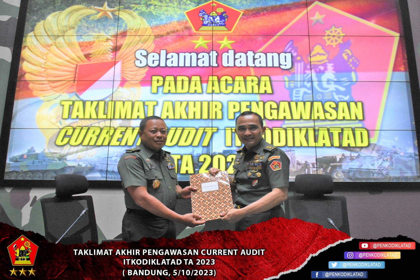 Taklimat Akhir Pengawasan Current Audit Itkodiklatad TA 2023