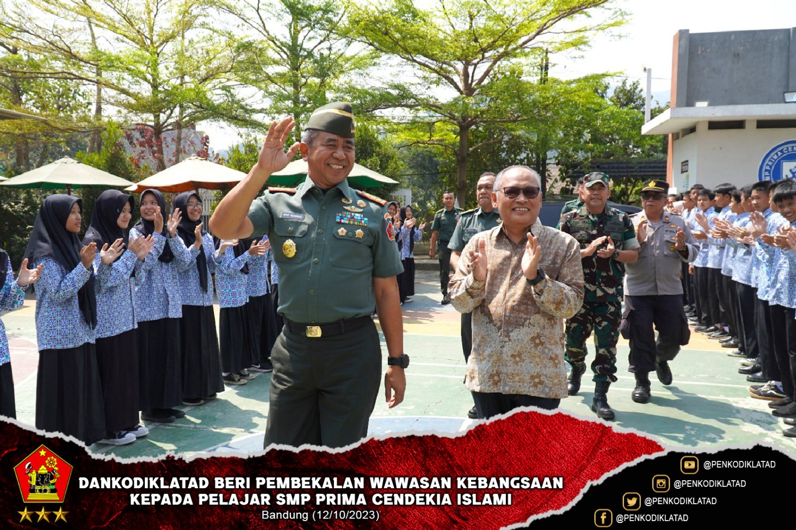 DANKODIKLATAD BERI PEMBEKALAN WAWASAN KEBANGSAAN KEPADA PELAJAR SMP PRIMA CENDEKIA ISLAMI
