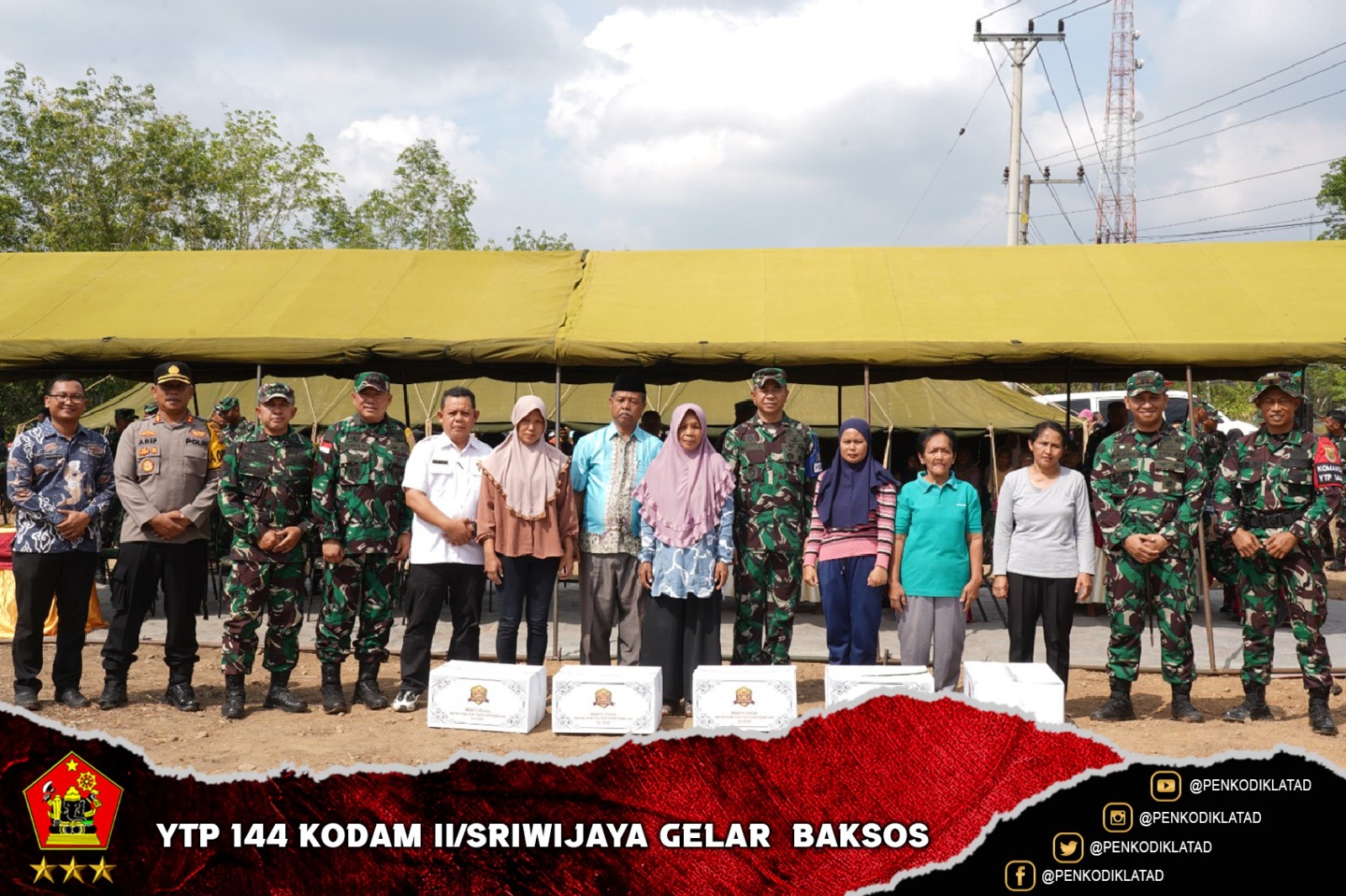 YTP 144 KODAM II SRIWIJAYA GELAR BAKSOS