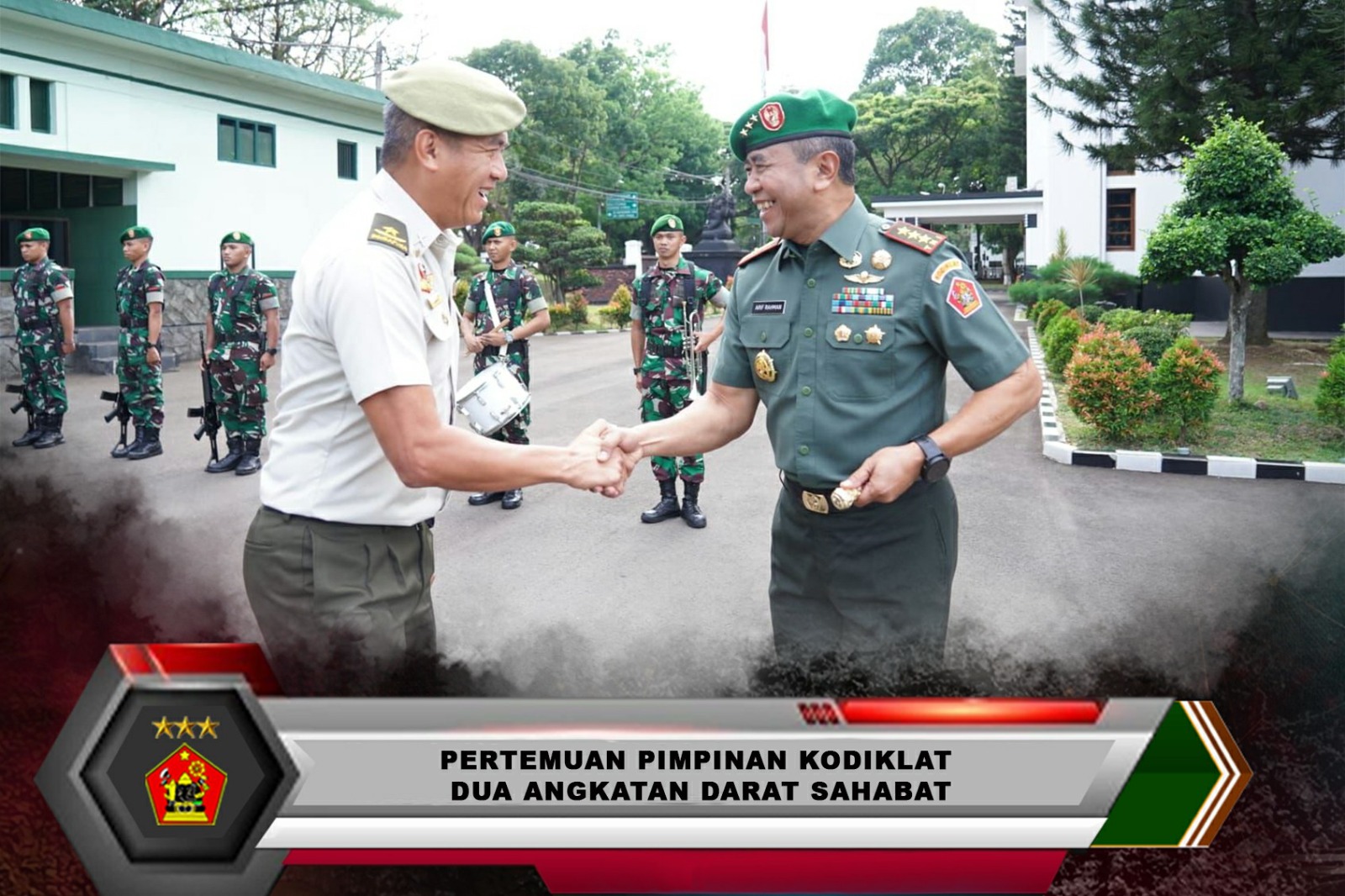 Pertemuan Pimpinan Kodiklat Dua Angkatan Darat Sahabat