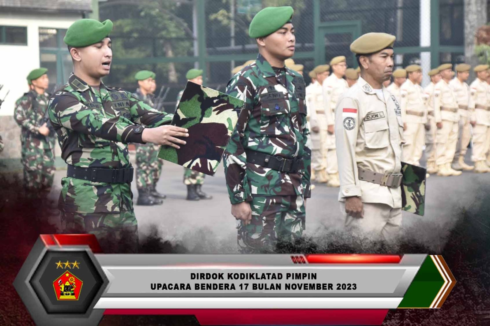 Dirdok Kodiklatad Pimpin Upacara Bendera 17 Bulan November 2023